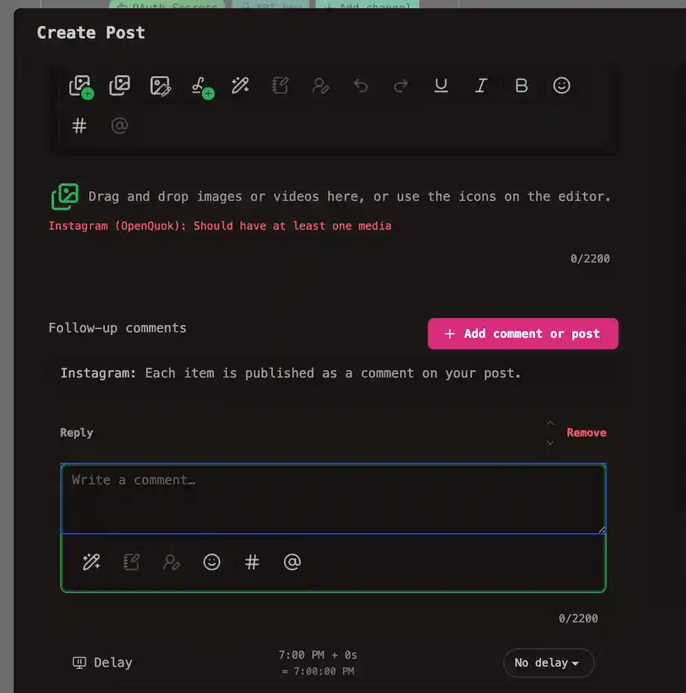 Threads Post Editor