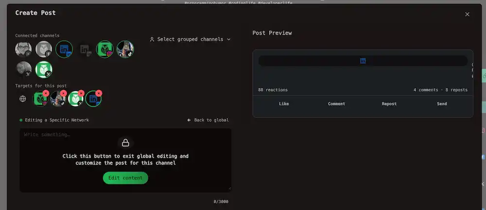 Per Channel Mode